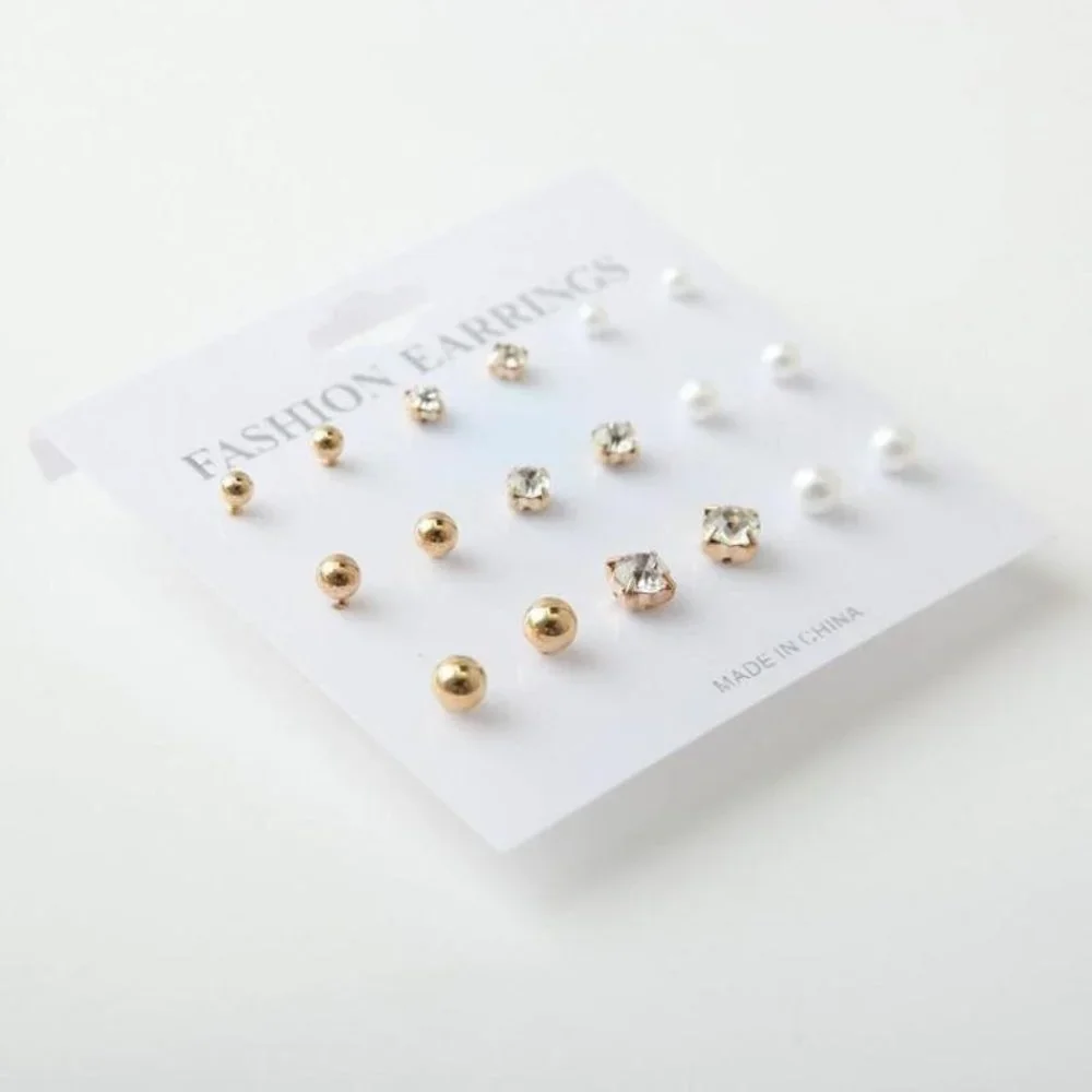 Set Earrings Stud Women Circle Bohemian Hoop Drop Cute Trendy Jewelry Earrings - Picture 2 of 6
